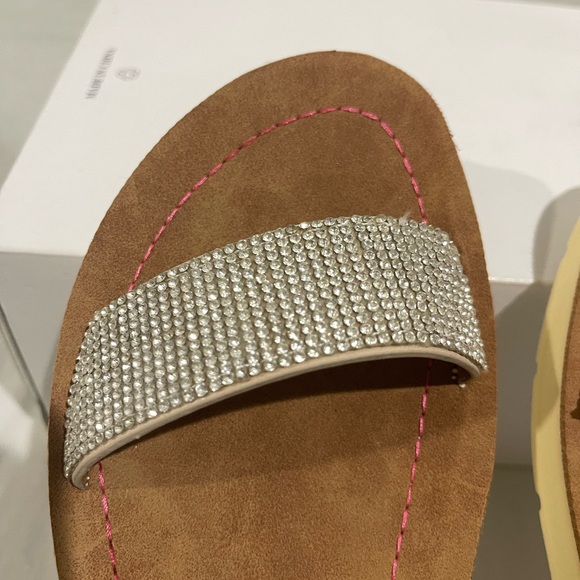 Steve Madden Jprobler Footbed Sandal Big Girl Size 5 - Picture 7 of 9